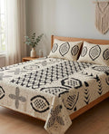 Monochrome Printed Bedsheet